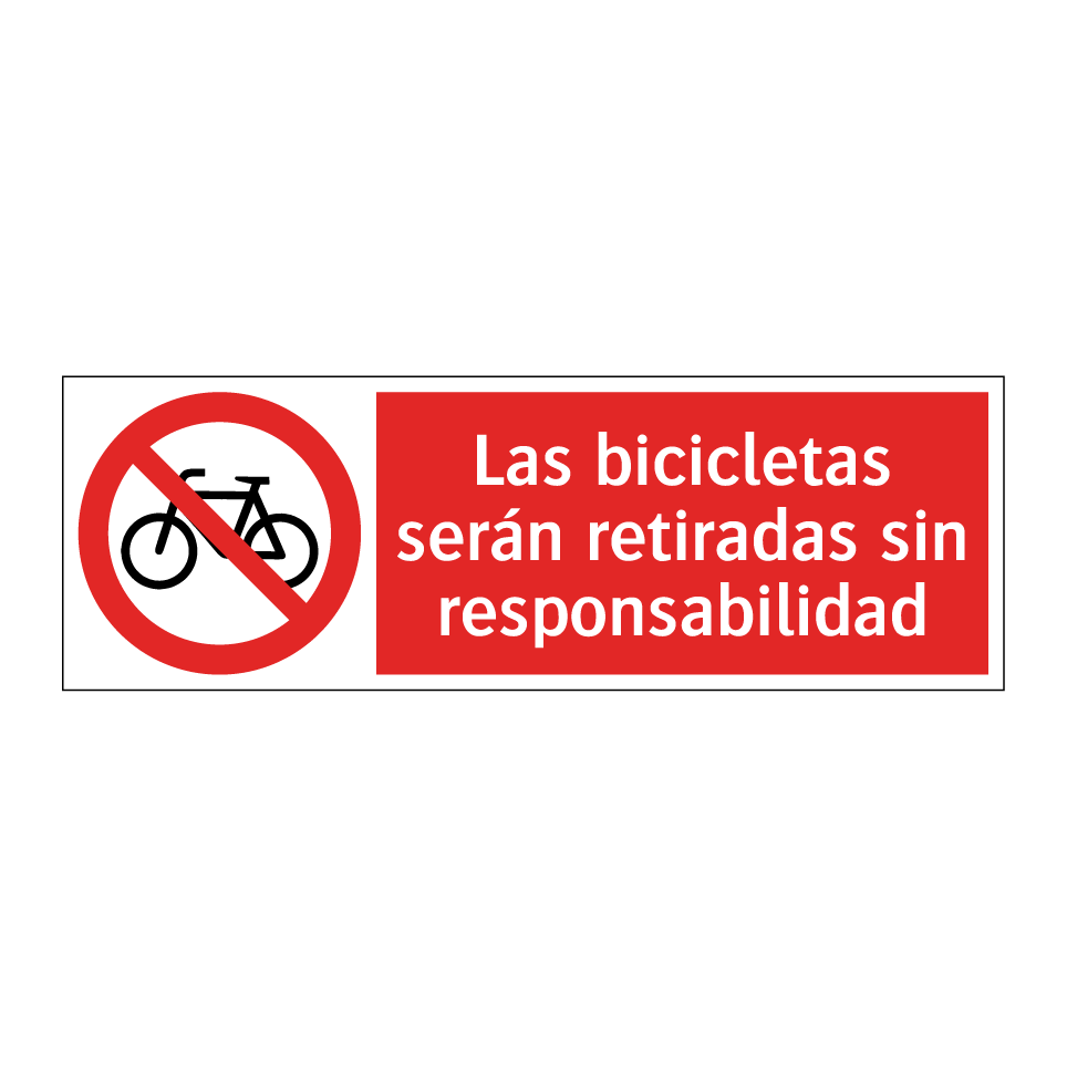 Las bicicletas serán retiradas sin responsabilidad