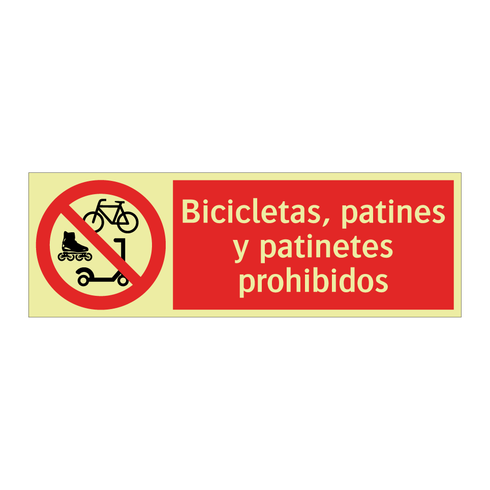 Bicicletas, patines y patinetes prohibidos