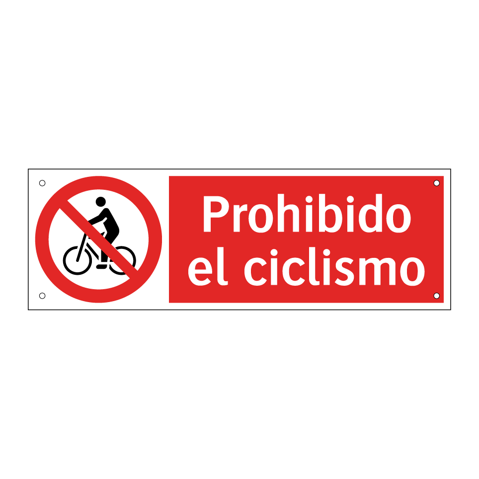 Prohibido el ciclismo