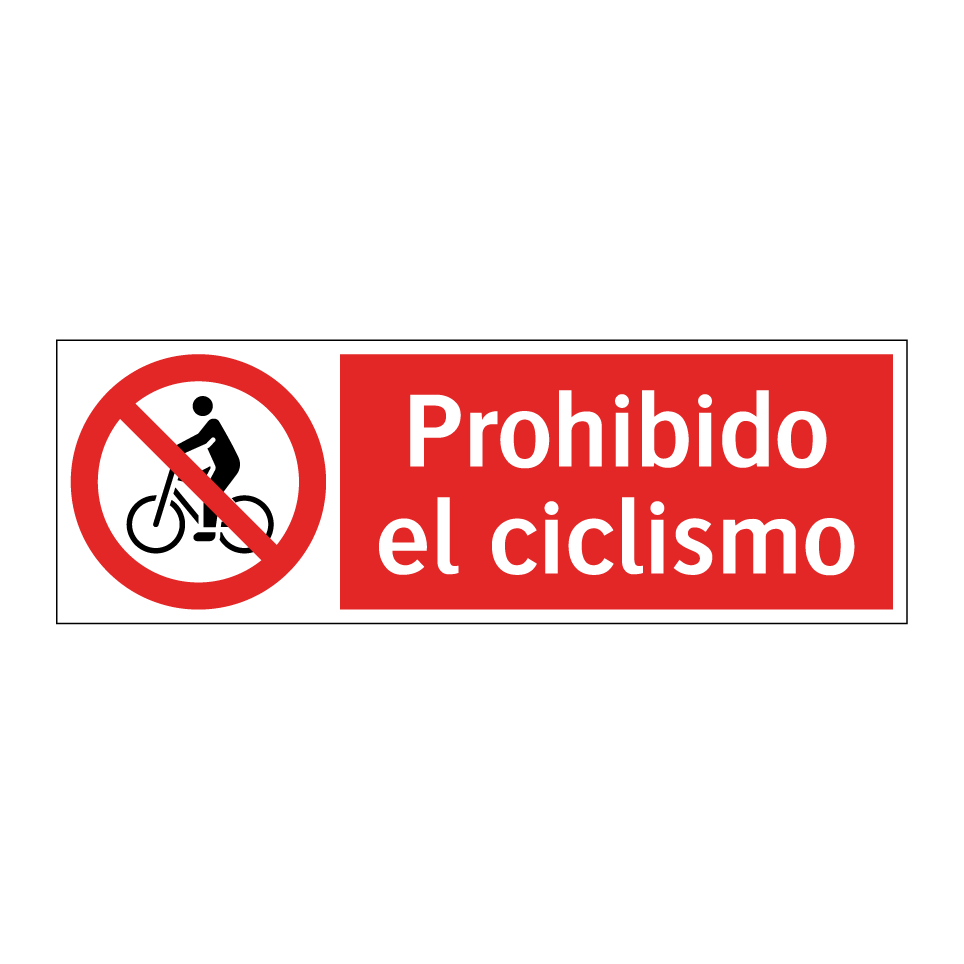Prohibido el ciclismo