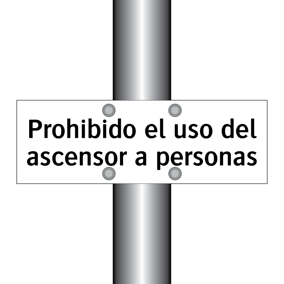 Prohibido el uso del ascensor a personas