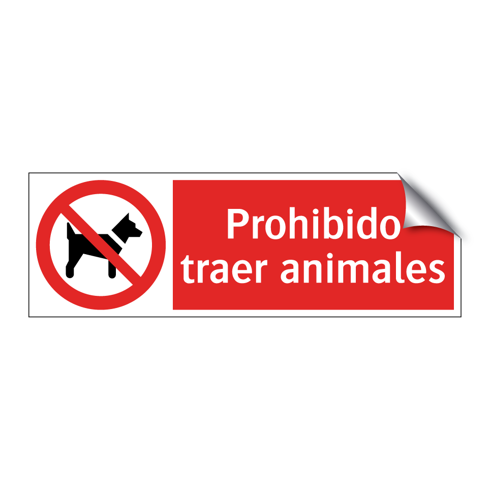 Prohibido traer animales