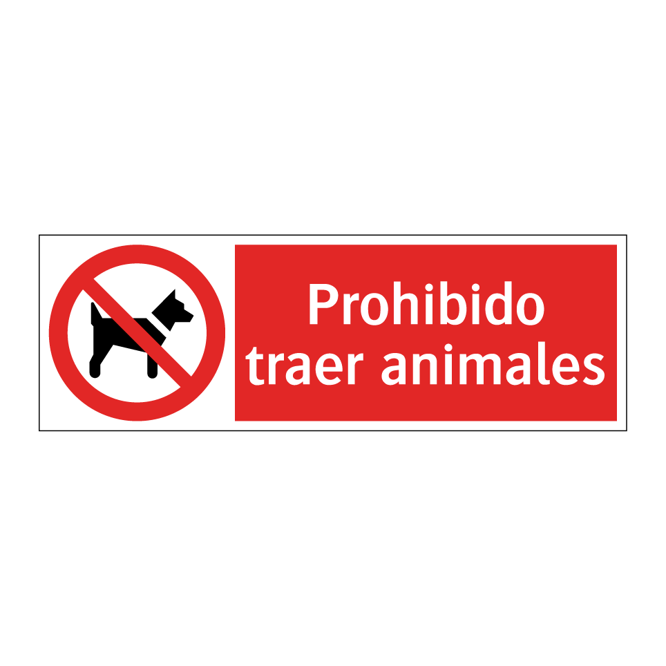 Prohibido traer animales