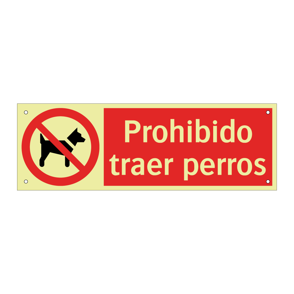Prohibido traer perros