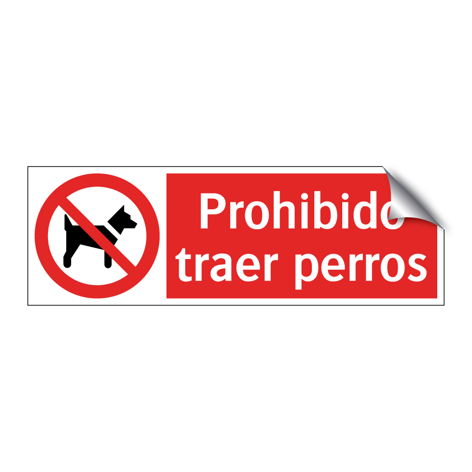 Prohibido traer perros