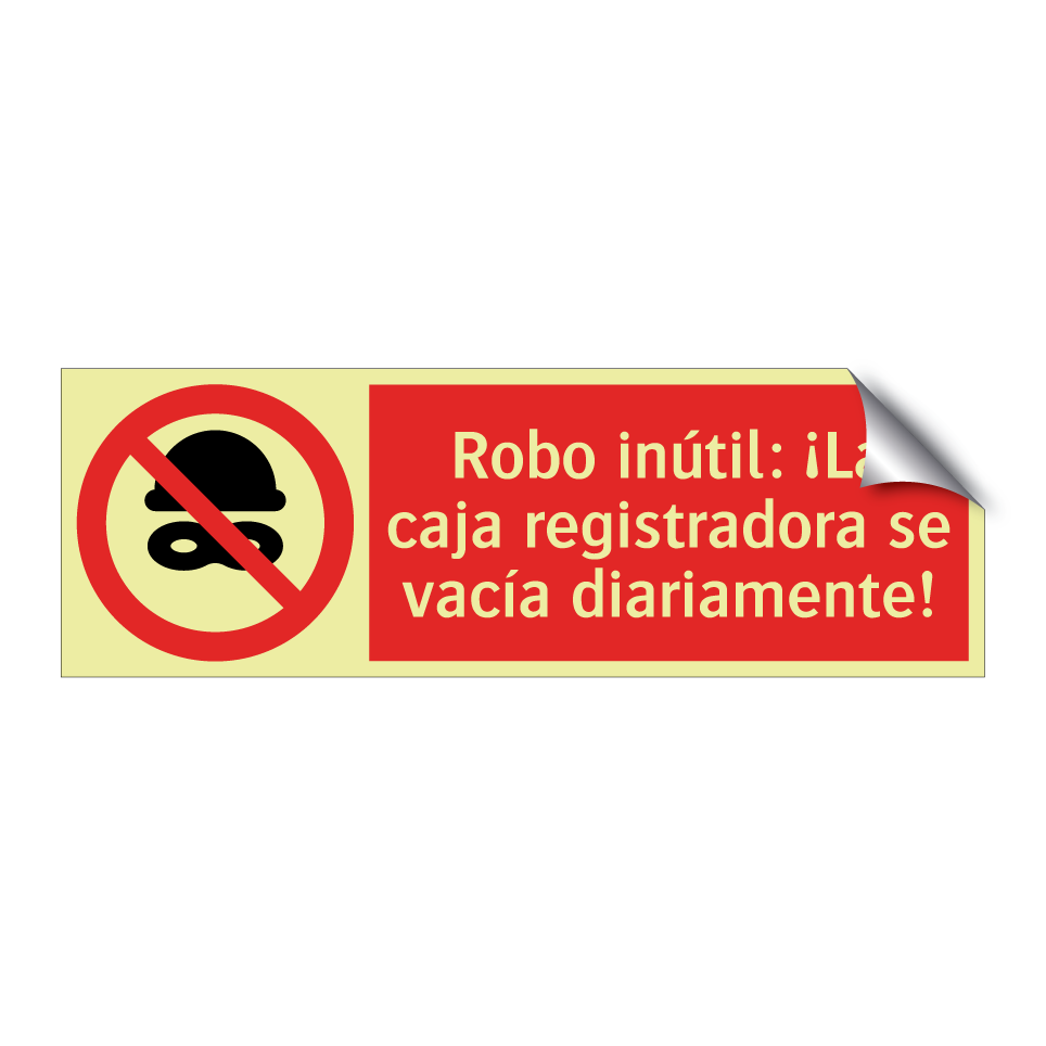 Robo inútil: ¡La caja registradora se vacía diariamente!