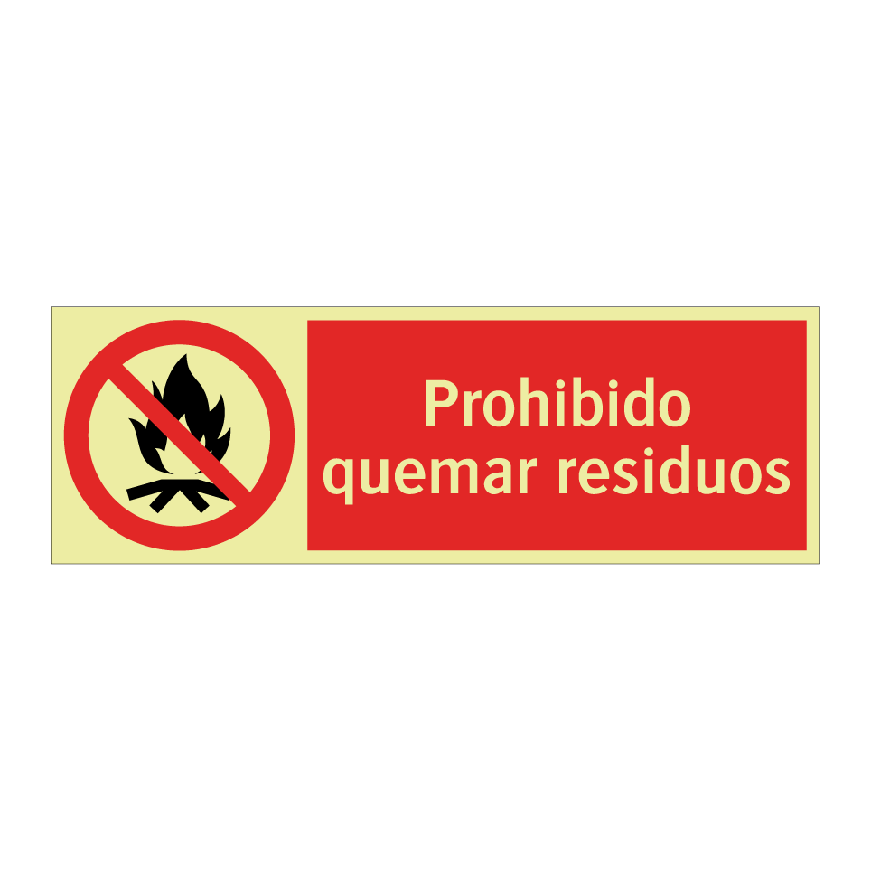 Prohibido quemar residuos