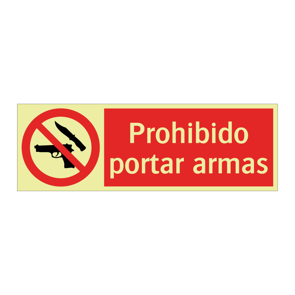 Prohibido portar armas