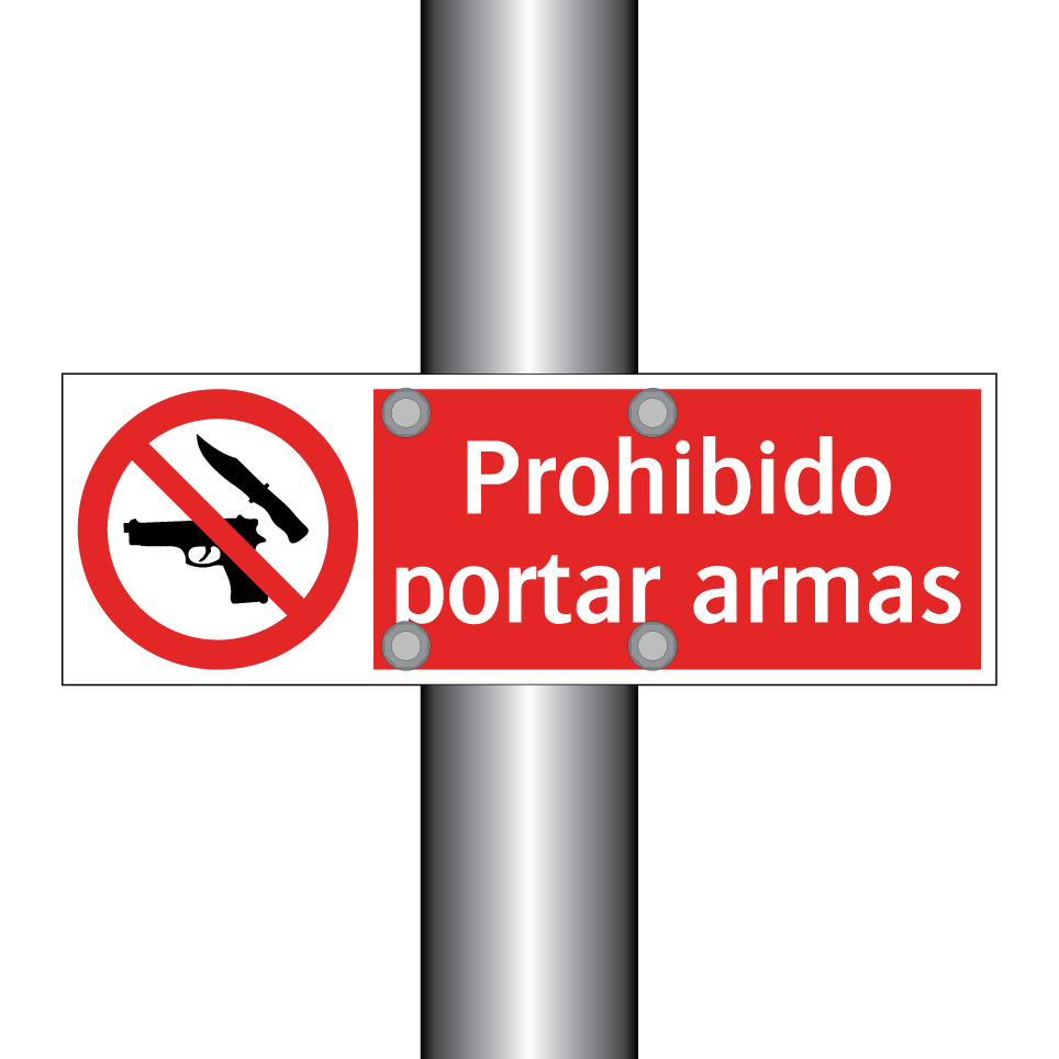 Prohibido portar armas