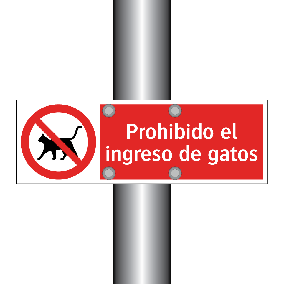 Prohibido el ingreso de gatos