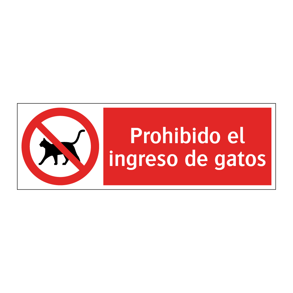 Prohibido el ingreso de gatos