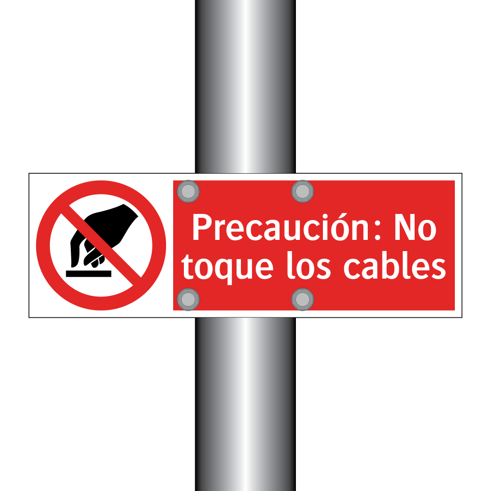 Precaución: No toque los cables