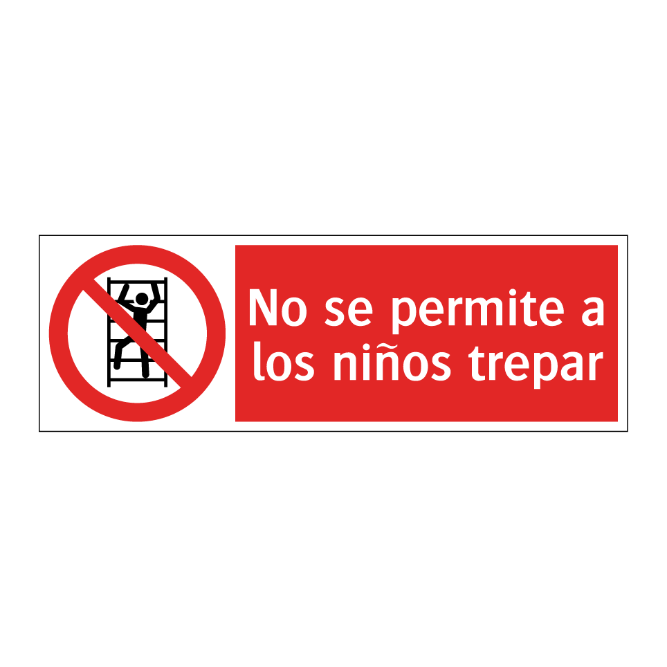 No se permite a los niños trepar