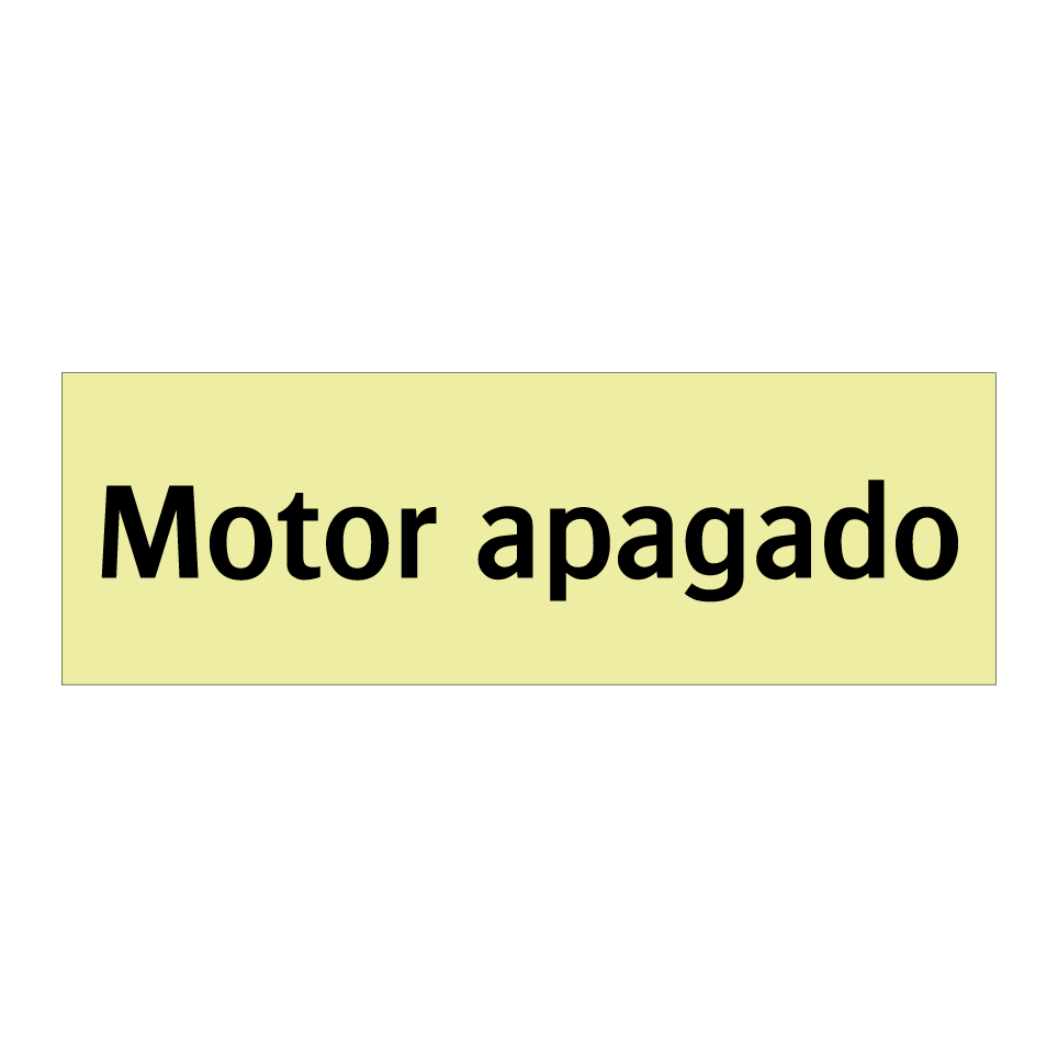 Motor apagado