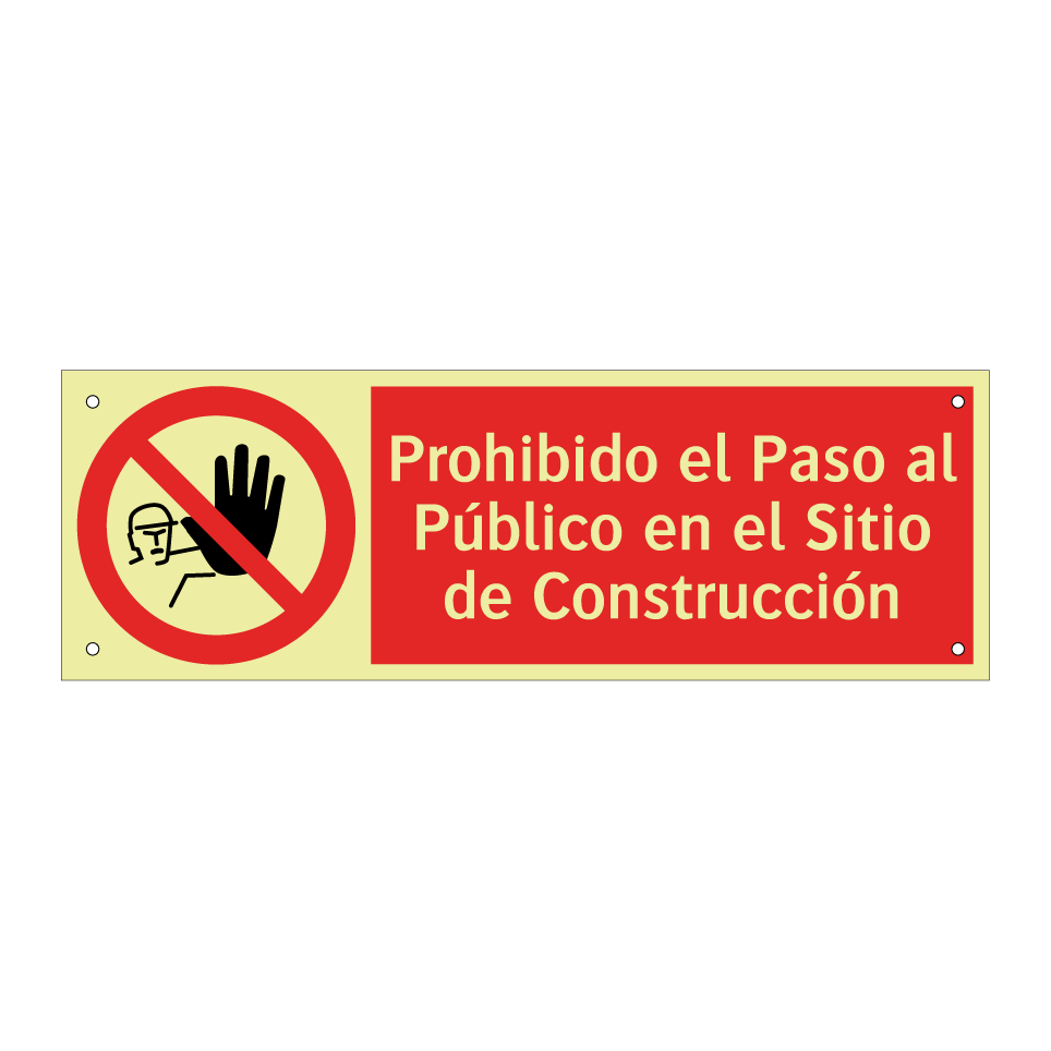 Prohibido el Paso al Público en el Sitio de Construcción