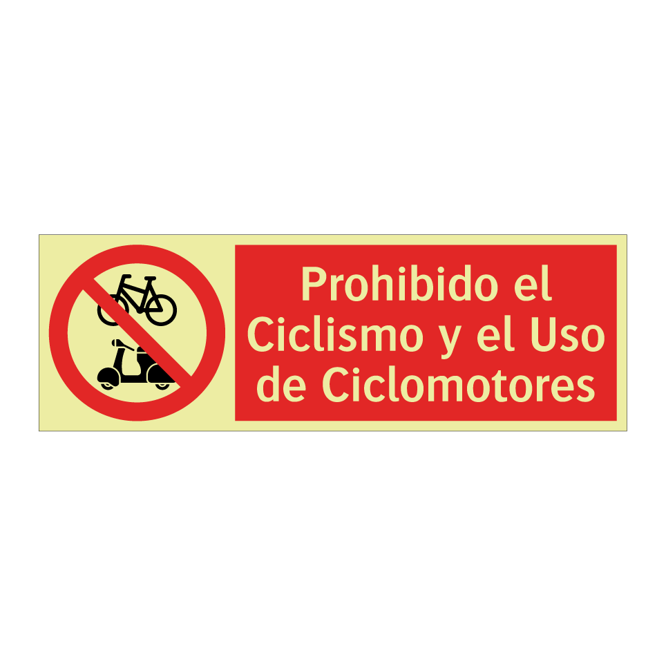 Prohibido el Ciclismo y el Uso de Ciclomotores