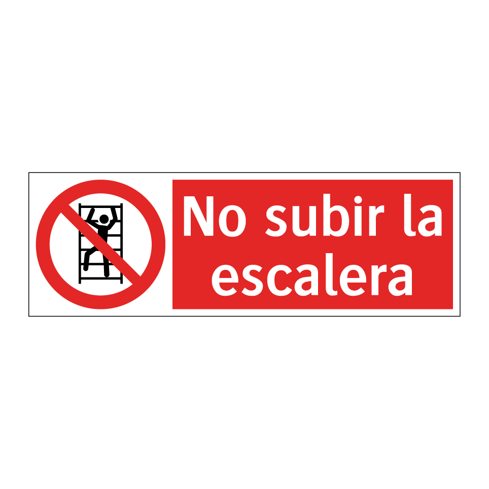No subir la escalera