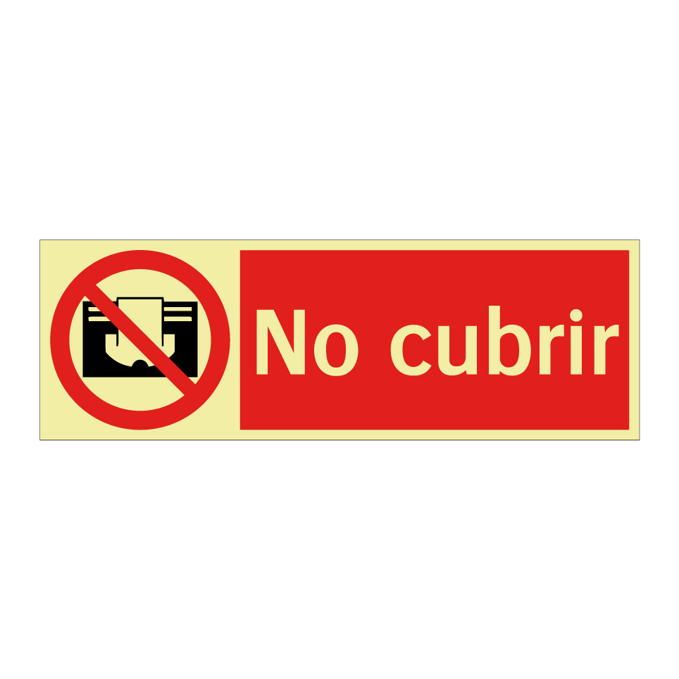 No cubrir
