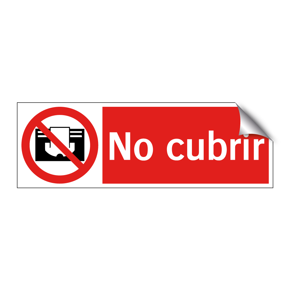 No cubrir