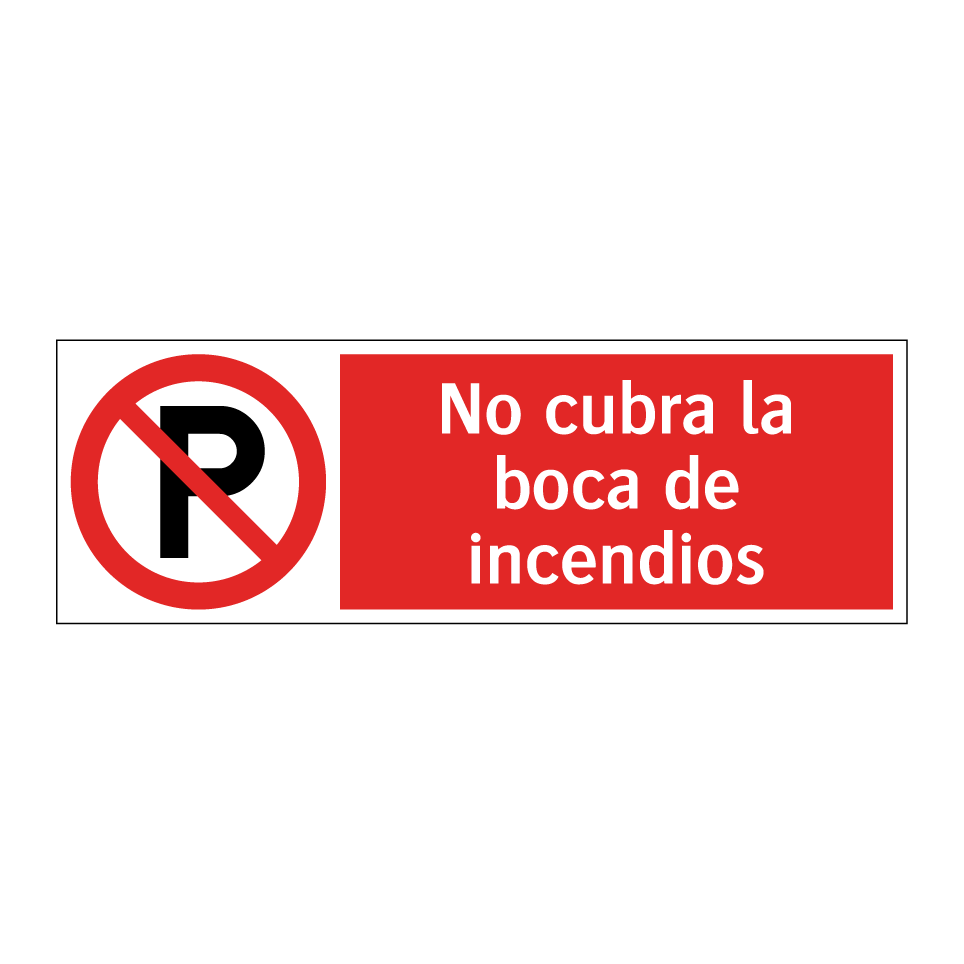 No cubra la boca de incendios