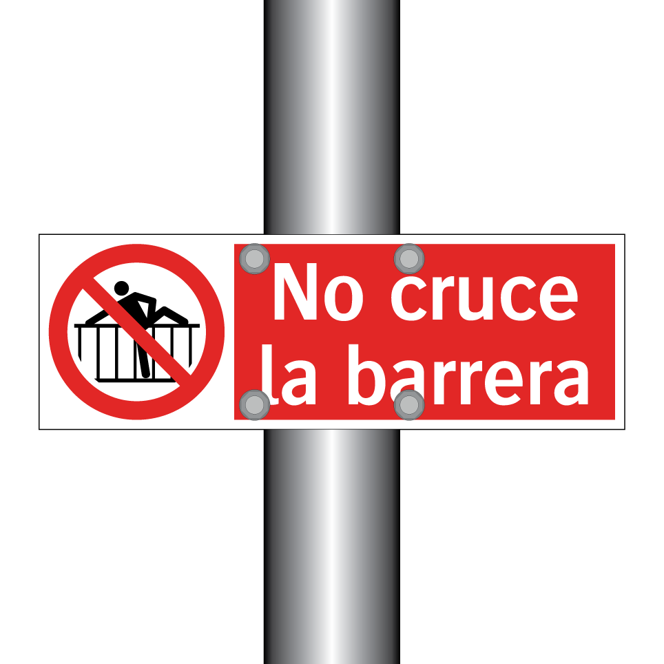 No cruce la barrera