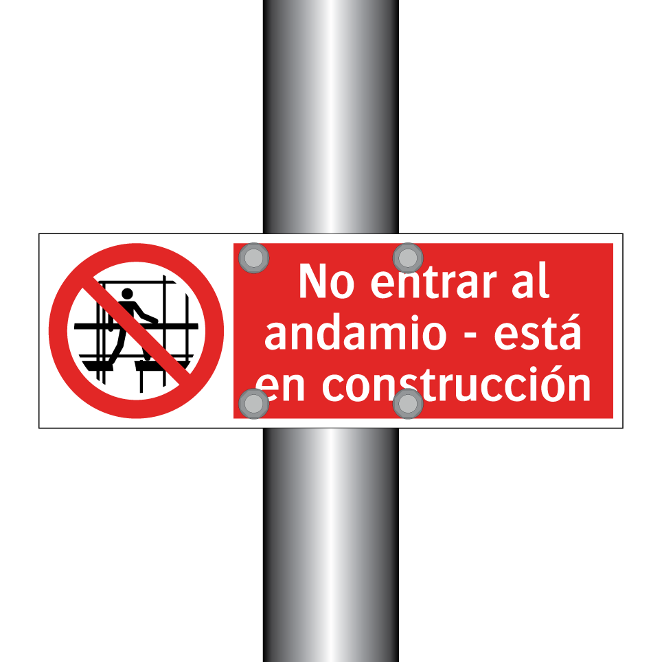 No entrar al andamio - está en construcción