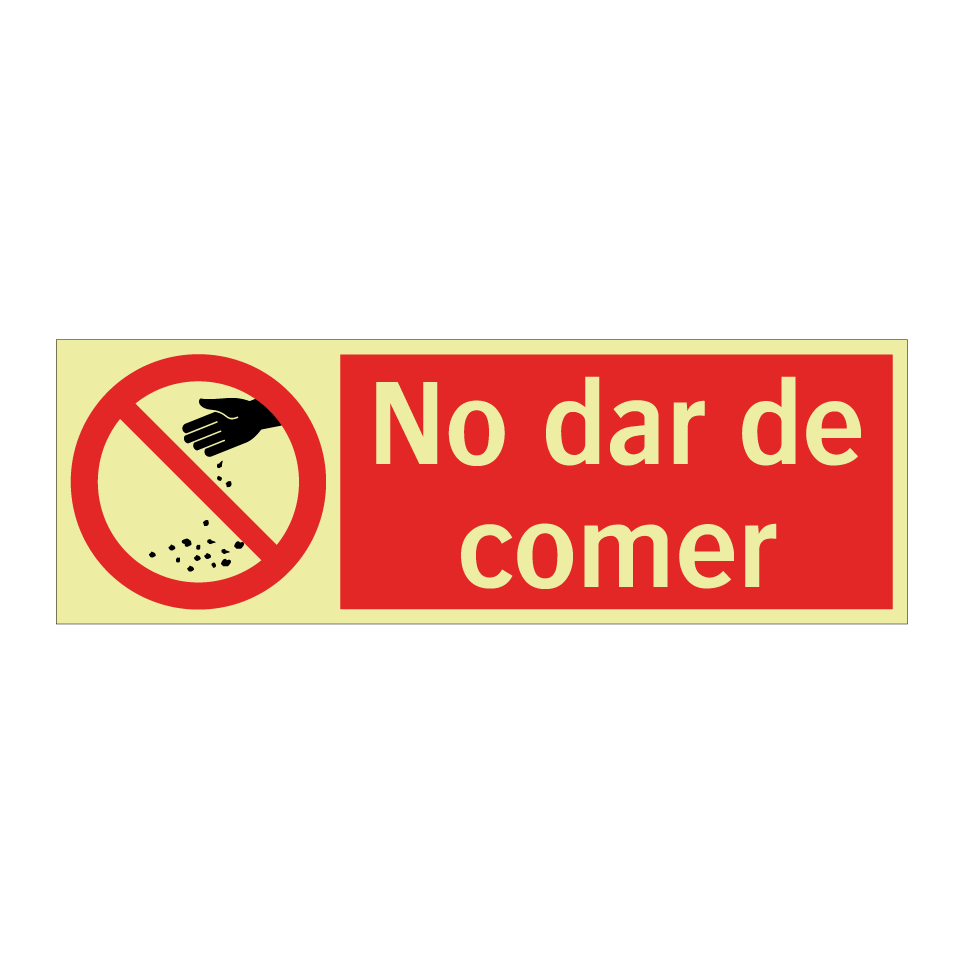 No dar de comer
