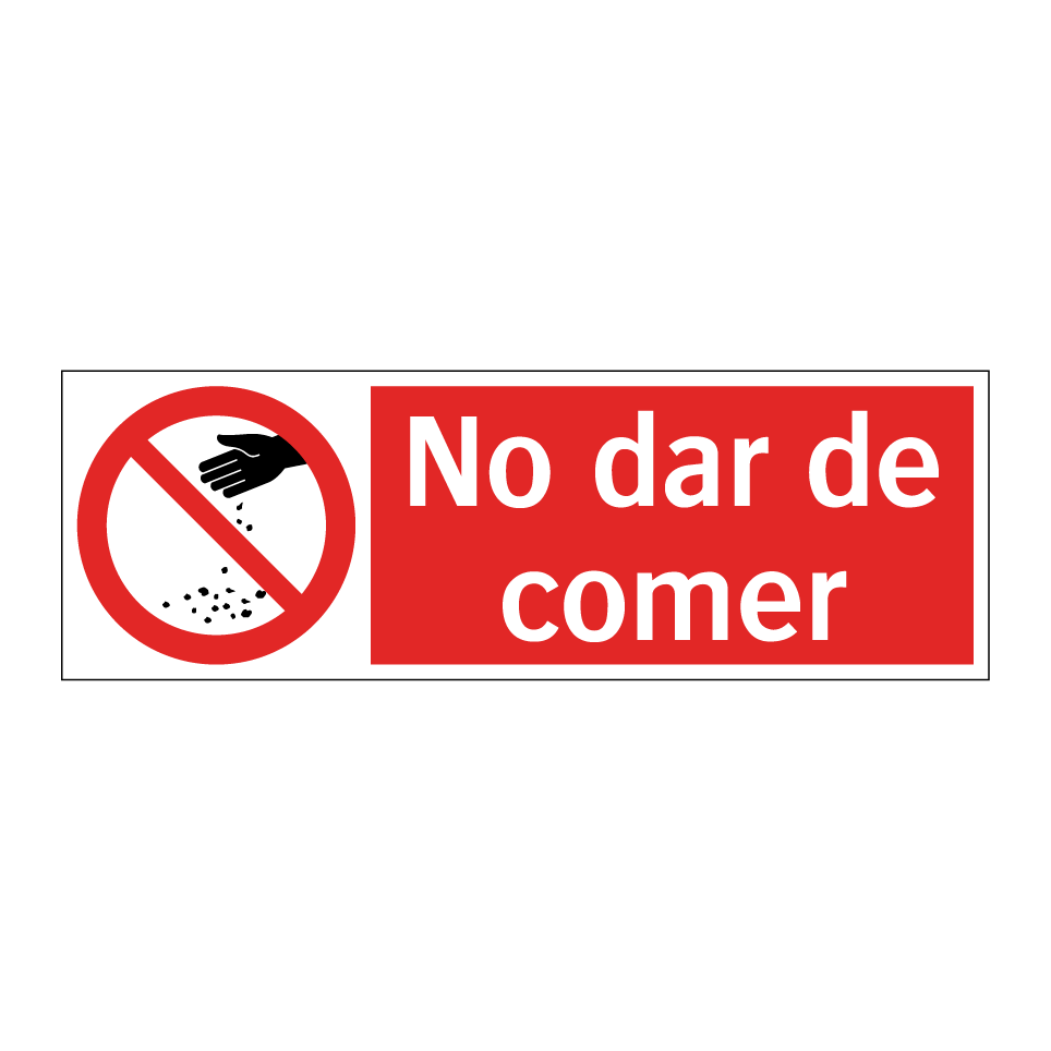 No dar de comer