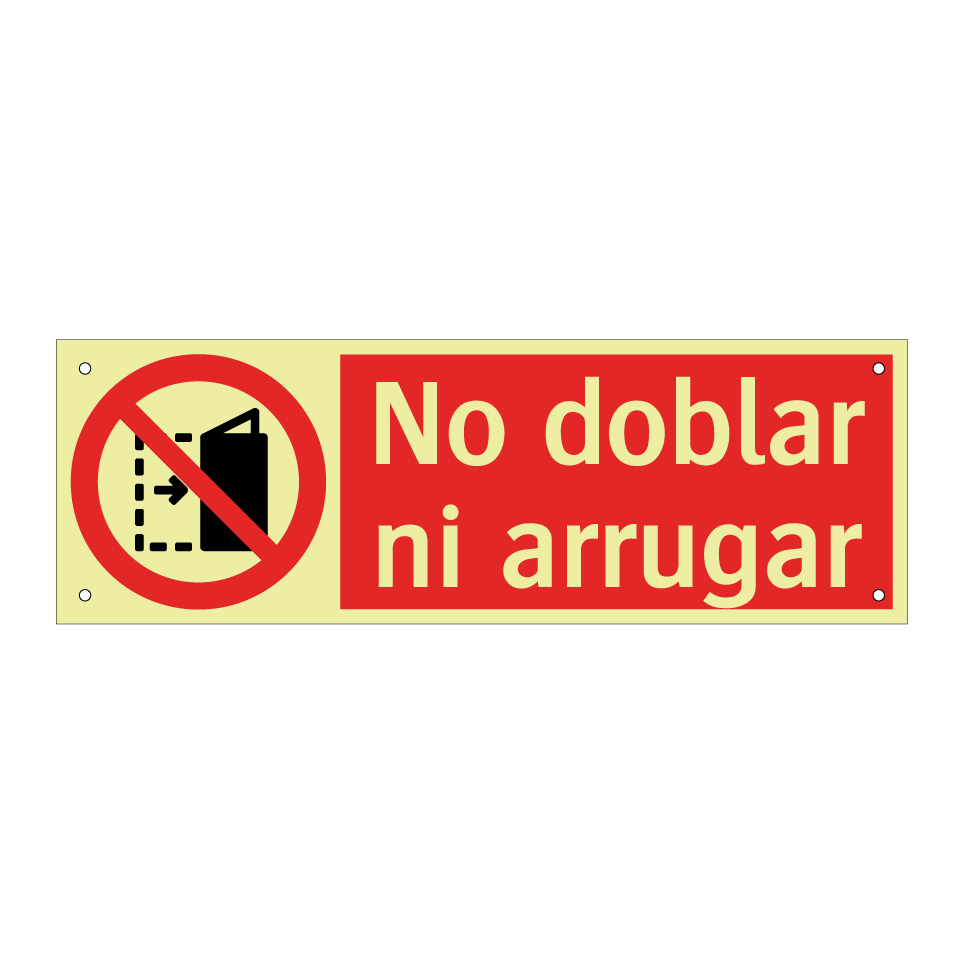 No doblar ni arrugar