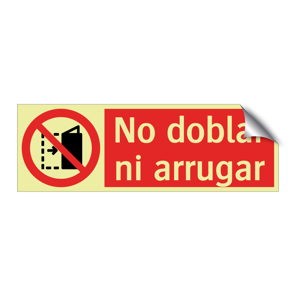 No doblar ni arrugar