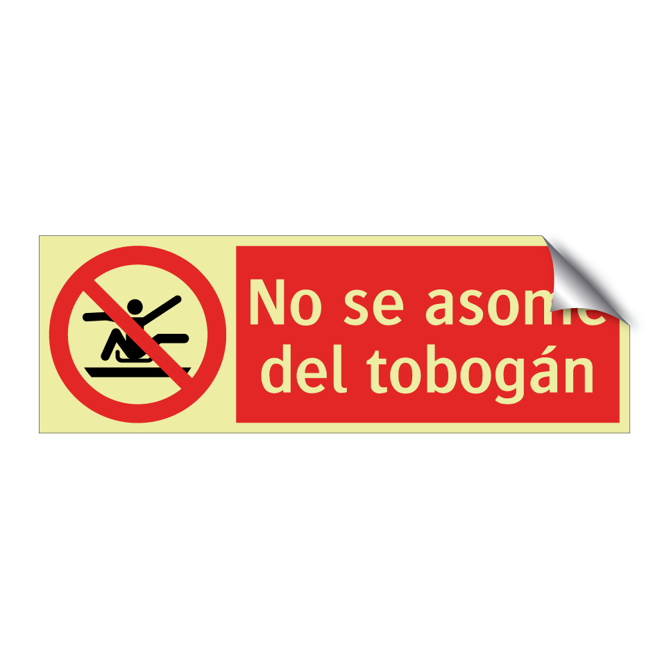 No se asome del tobogán