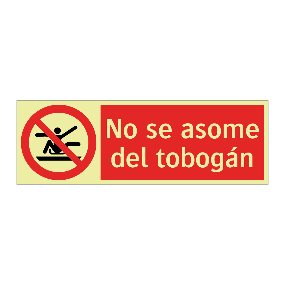 No se asome del tobogán
