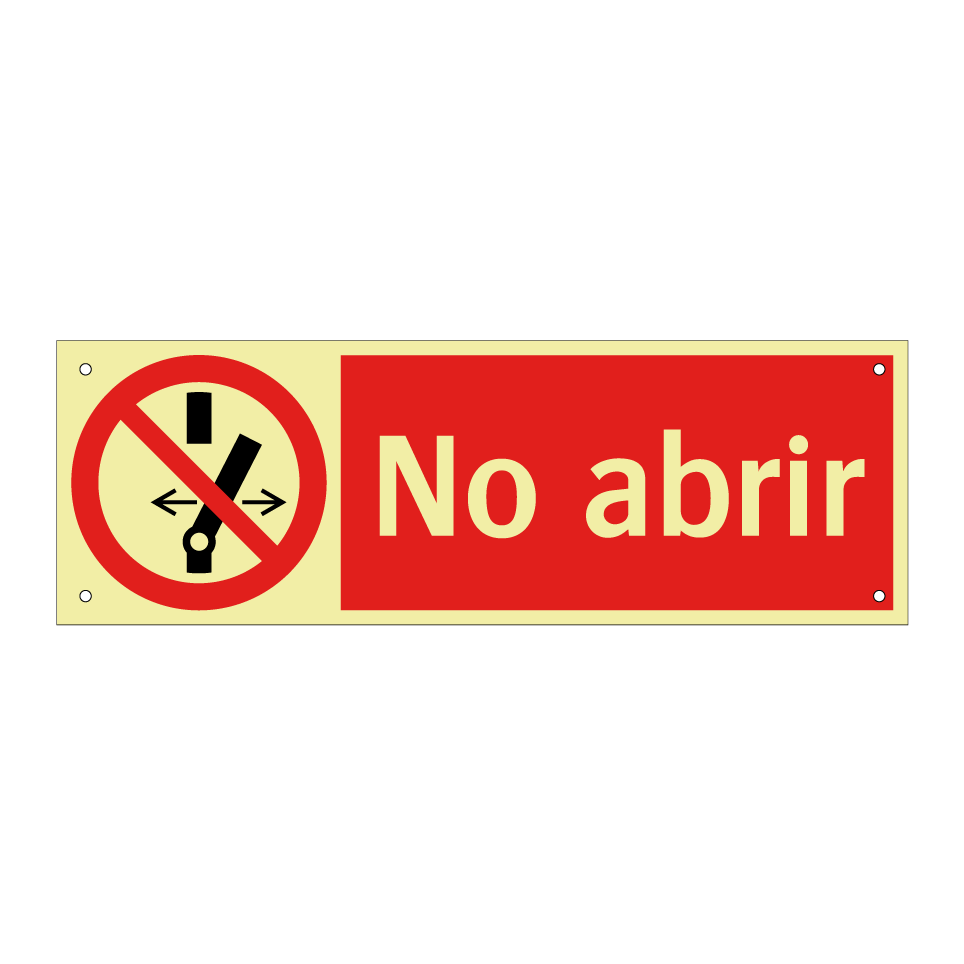 No abrir