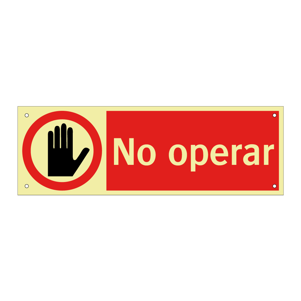 No operar