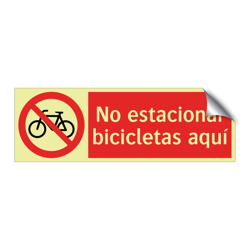 No estacionar bicicletas aquí