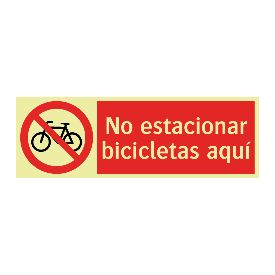 No estacionar bicicletas aquí