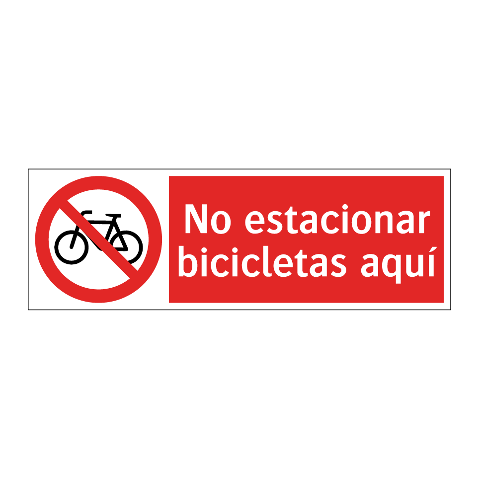 No estacionar bicicletas aquí