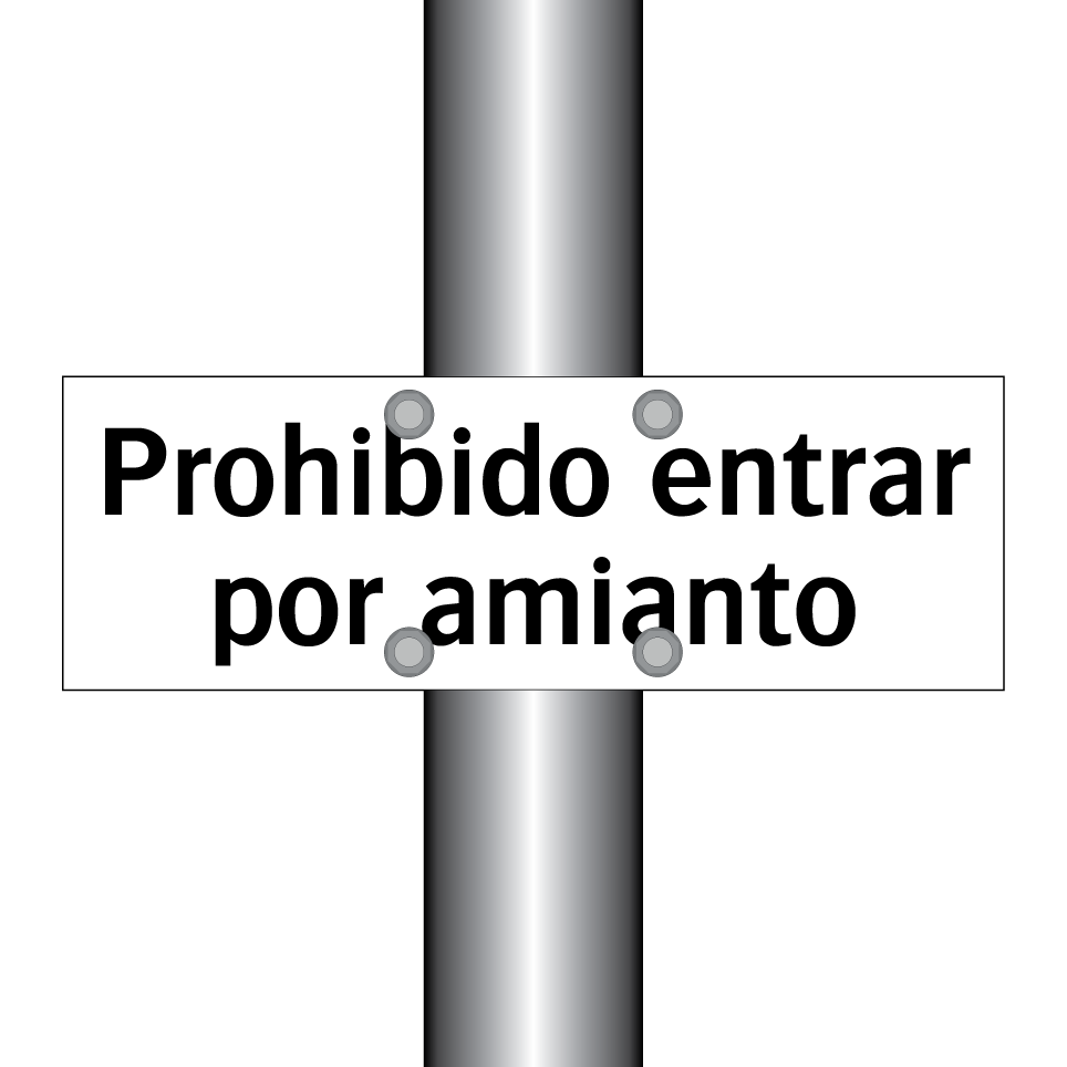 Prohibido entrar por amianto