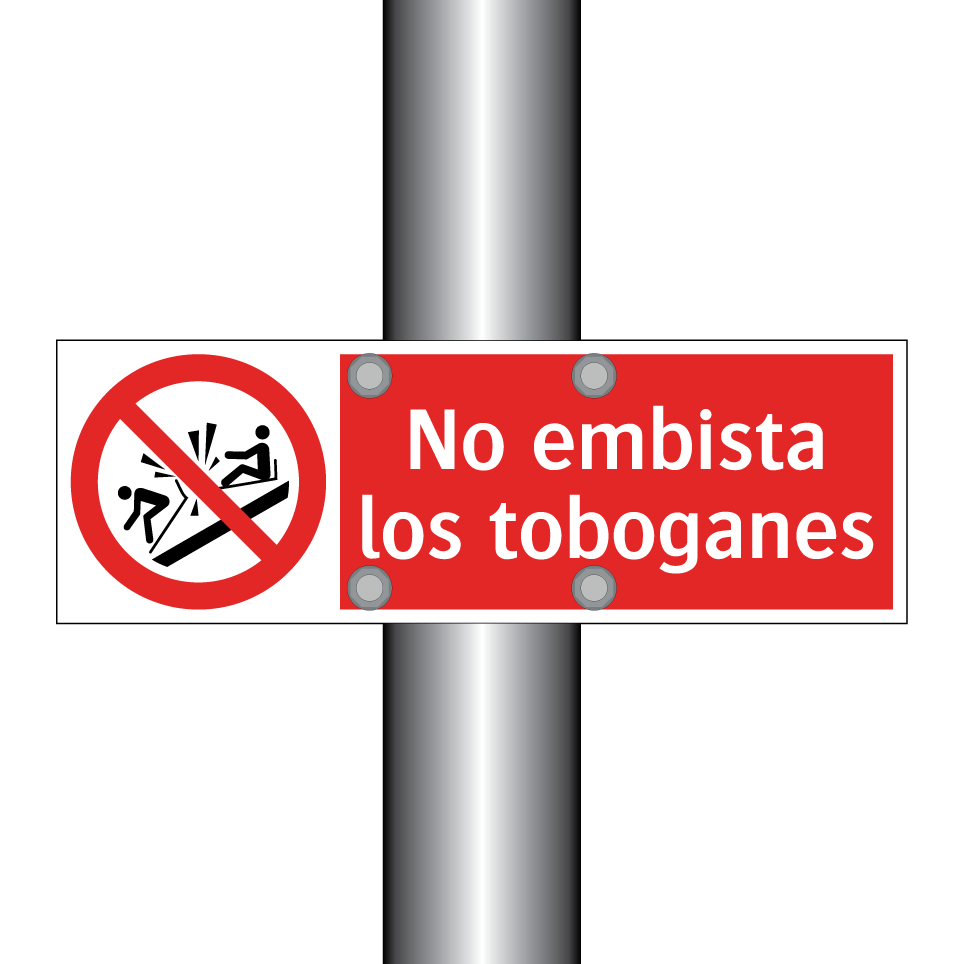 No embista los toboganes