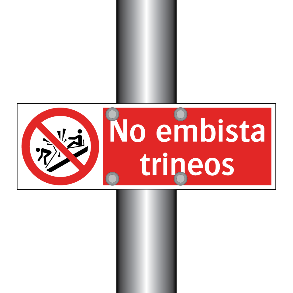 No embista trineos
