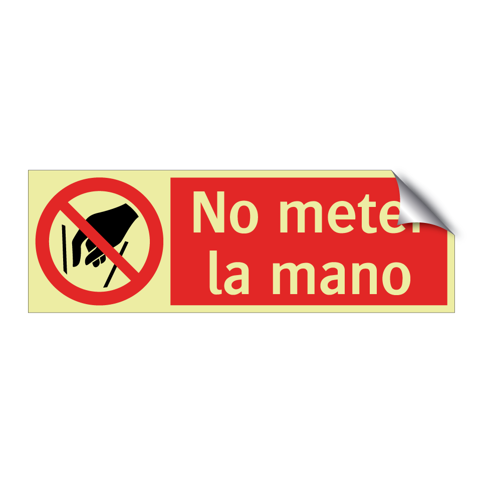 No meter la mano