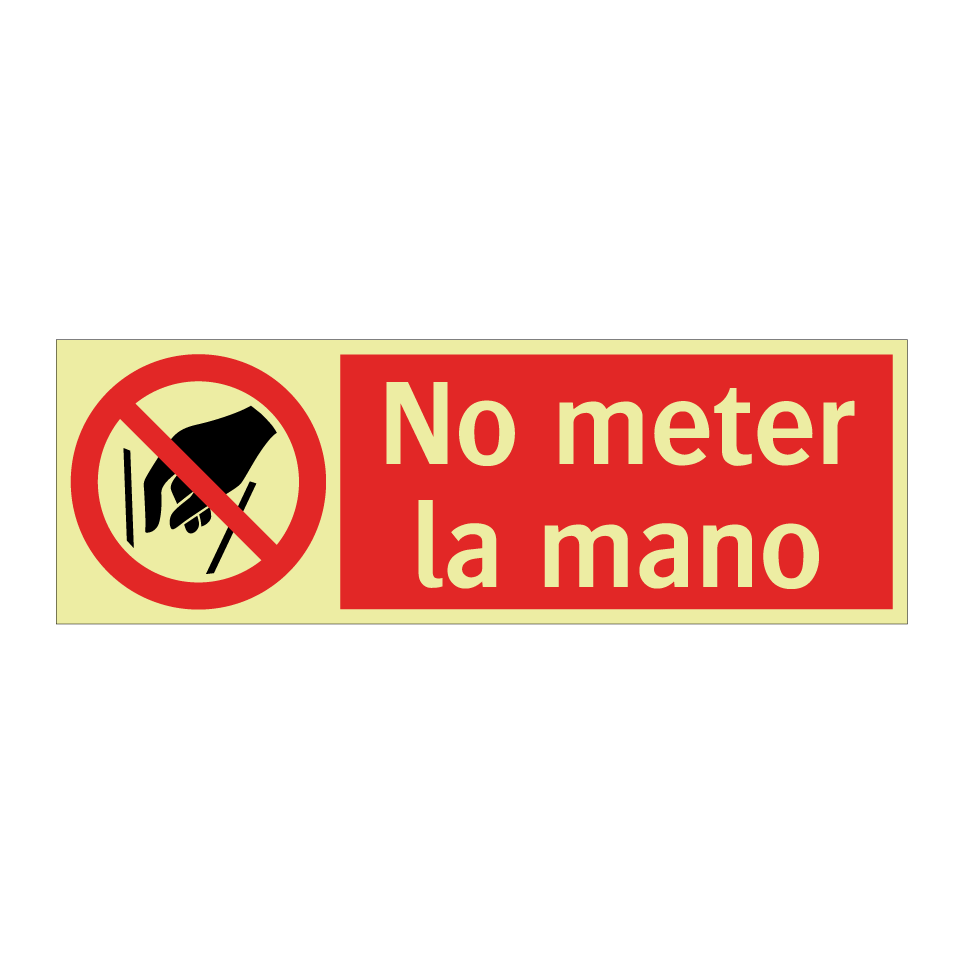 No meter la mano