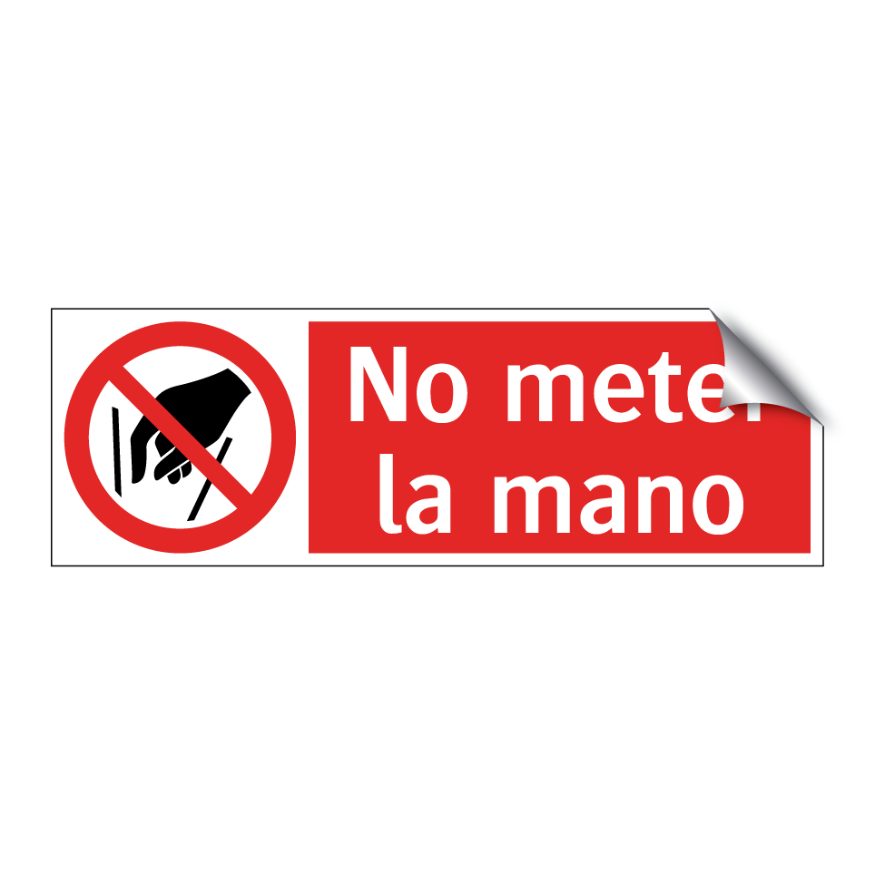 No meter la mano