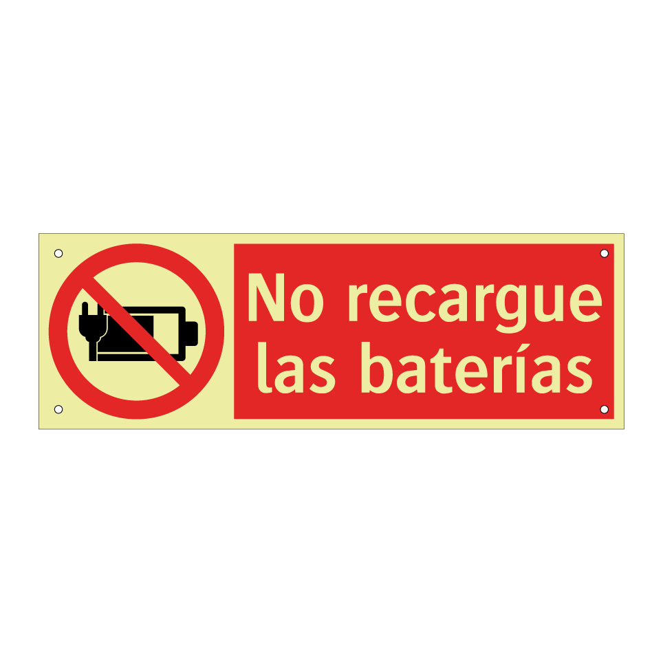 No recargue las baterías