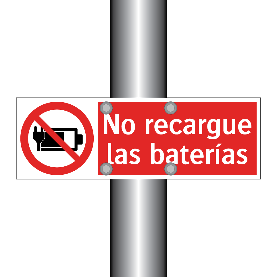 No recargue las baterías