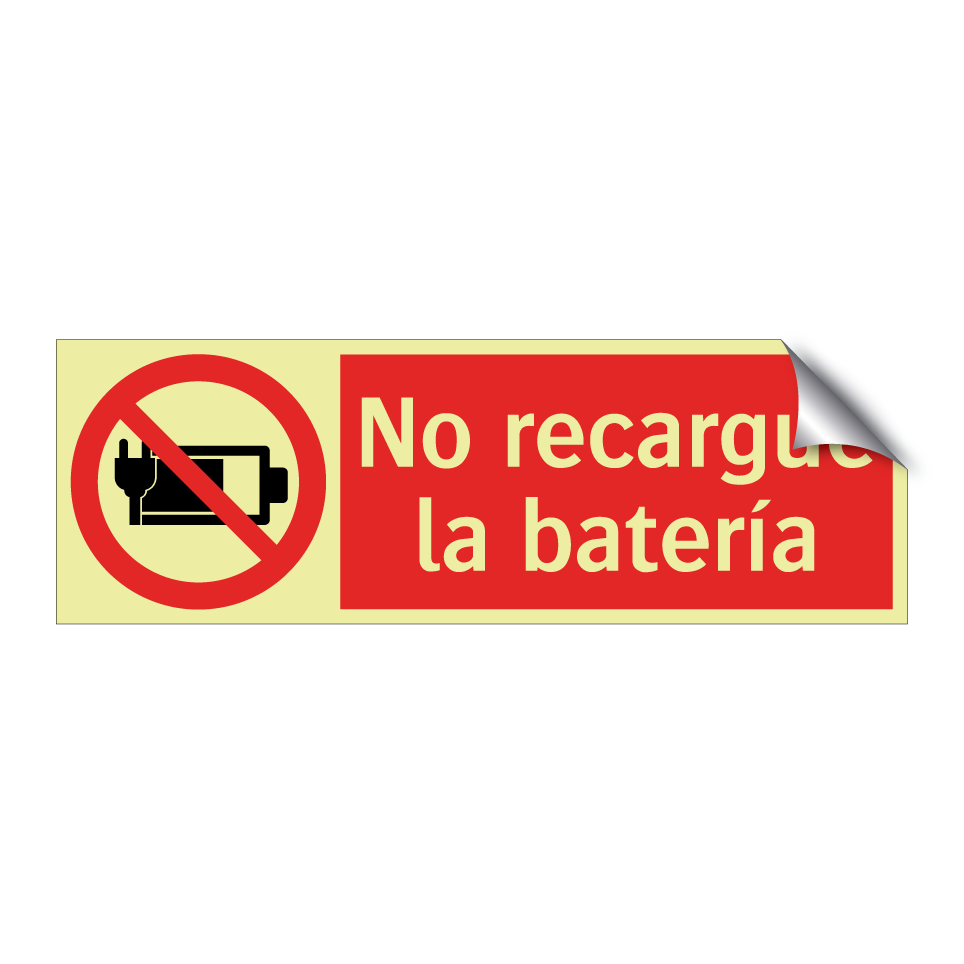 No recargue la batería