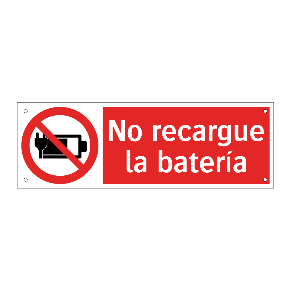 No recargue la batería