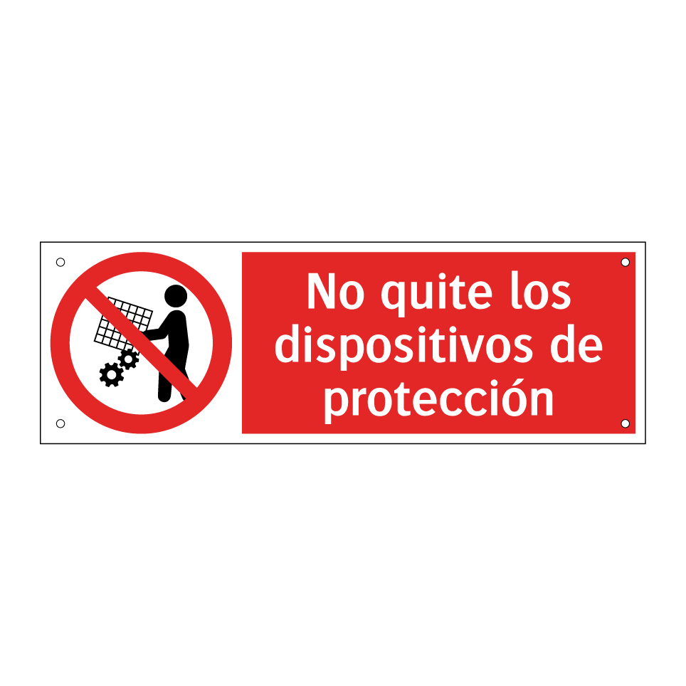 No quite los dispositivos de protección