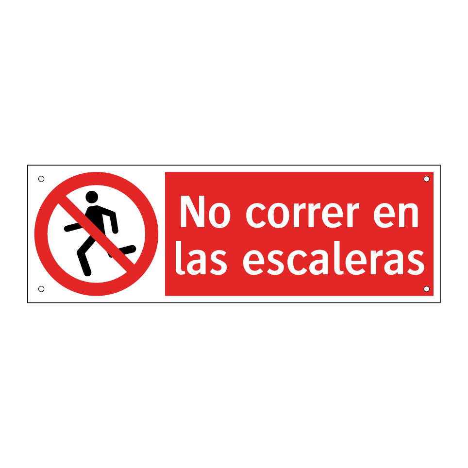 No correr en las escaleras