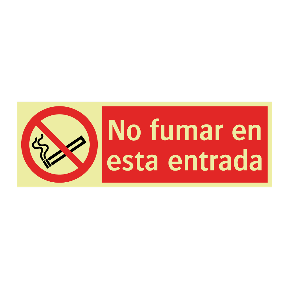 No fumar en esta entrada